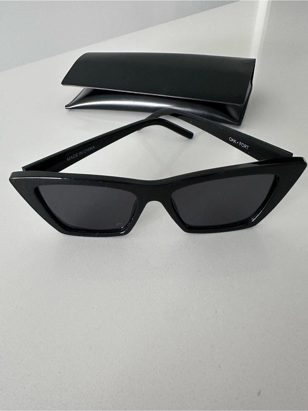 OAK + FORT Black Cat-Eye Sunglasses